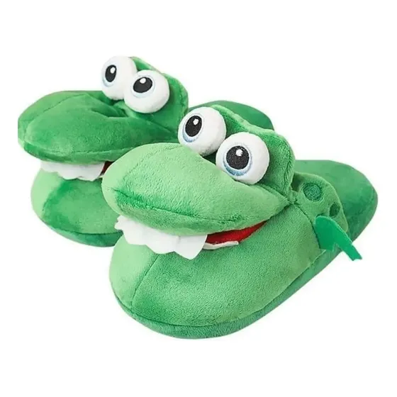 Pantufla Importada Cocodrilo Con Movimiento