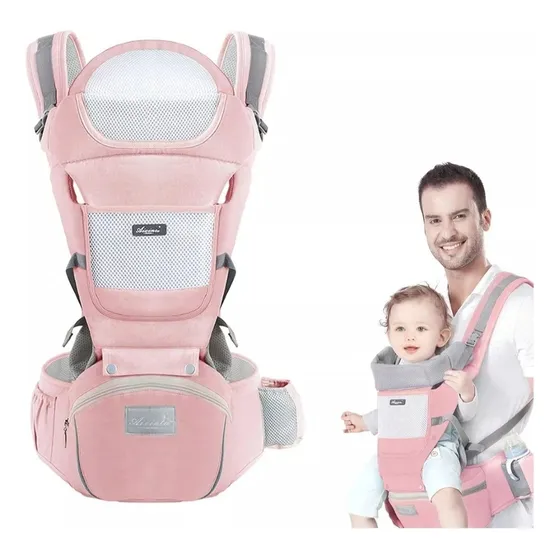 Canguro Porta Bebés Con Asiento Resistente Y Muy Cómodo 