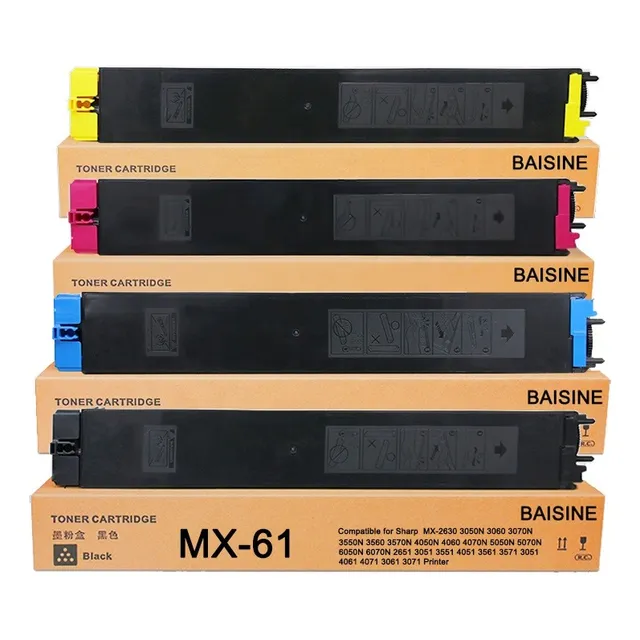 Kit 4 Tóner Genéricos Compatibles Para Mx-60nt Mx-61nt