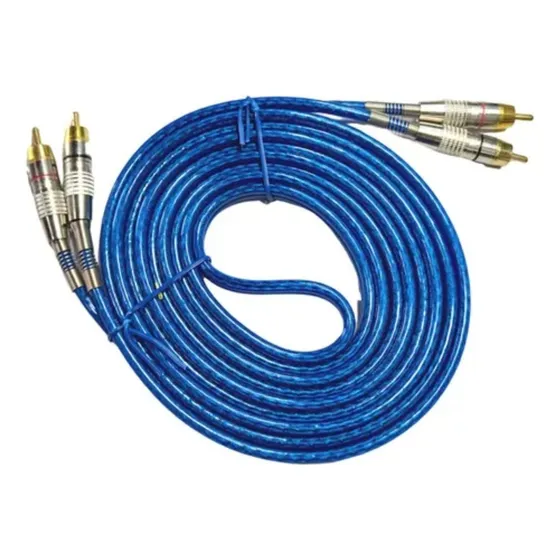 Rca 2 Canales 5 Mts Conector De Metal Rks-rca5m Rockseries