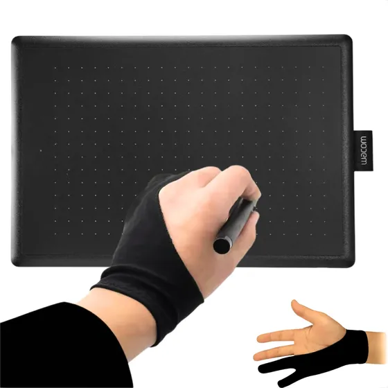 Kit Mesa Digitalizadora Wacom One Ctl672 + Luva Desenho