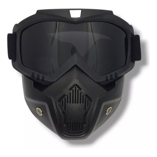 Mascara Casco Abierto Antiparra Protección Enduro - Gbl Mascara Casco Abierto Antiparra Protección Enduro - Gbl