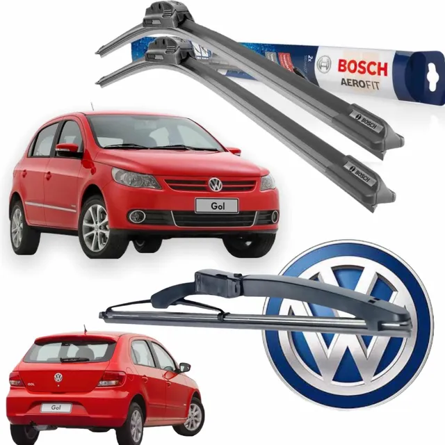 Limpador Palheta Vidro Dianteiro + Traseiro Gol G5 2008 A 12
