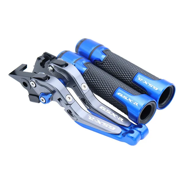 C Palancas Y Puños Para Suzuki Gsxr150 Gsx-s125 - Azul Gris