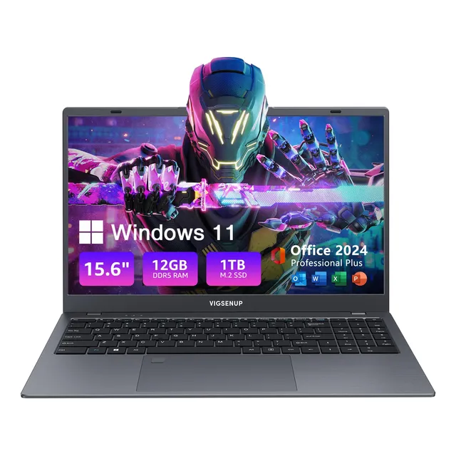 Laptop Vigsenup G15 15.6'' Intel N95 12gb 1tb -negro