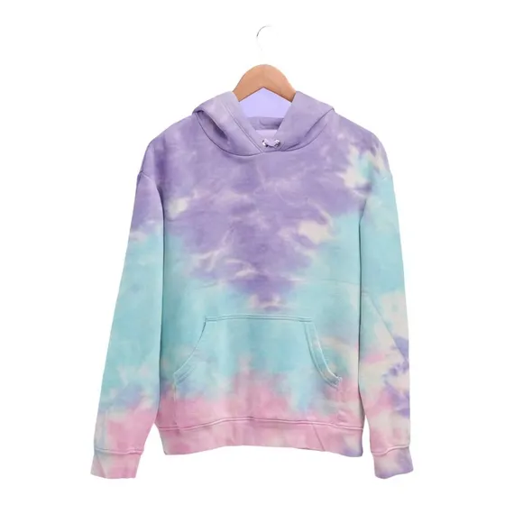 Hoodie Sudadera Tie Dye Cotton Candy (handmade)