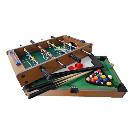 Mesa Multijogos Infantil Bilhar Pebolim Ping Pong Air Hockey