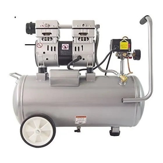 Compresor Aire 1,5 Hp S/aceite Silencioso Odontologico 40 Lt