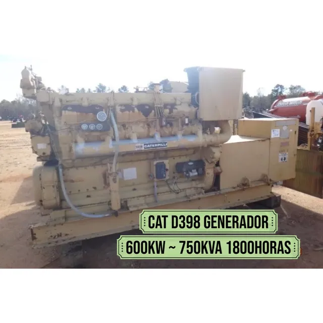 Generador Caterpillar Motor D398 De 750kva Con 1800horas