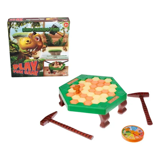Jogo Interativo Infantil Dino Pisando Fino - Play Fun Game