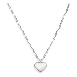 Gargantilla Con Colgante De Corazón De Plata Pequeña De Jean Gargantilla Con Colgante De Corazón De Plata Pequeña De Jean