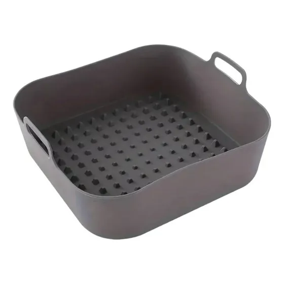 Bandeja Molde De Freidora De Aire Silicona Cuadrada Grande