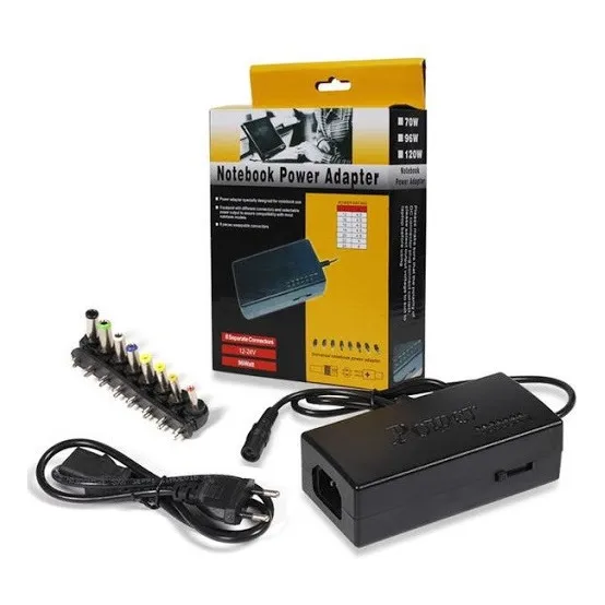 Cargador Universal Para Laptop 8 Conectores Intercambiables