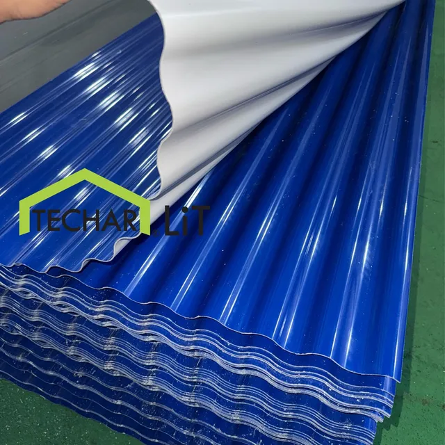 Lamina Para Techar 3.6x0.76 Pvc Acerolit Zinc Polipropileno