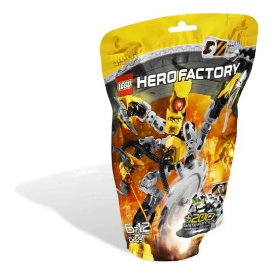 Toy Lego Hero Factory Xt4 6229 W/ 4 Arms & Laser Slicer