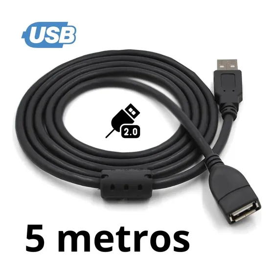 Cable Usb 5 Metros Extension Hembra / Macho 2.0 Cod 157