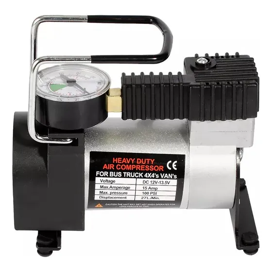 Compresor Aire Metalico Vehiculo 12v Auto Moto