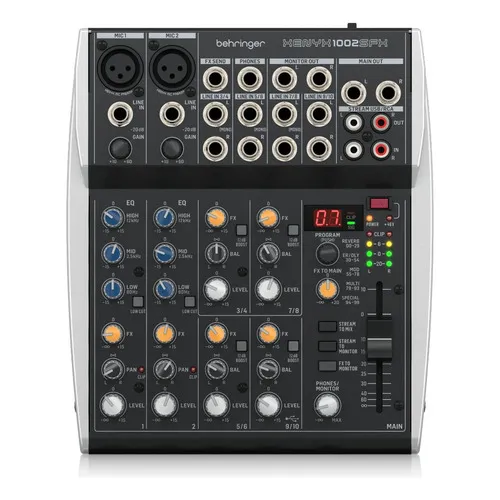 Behringer Xenyx 1002sfx Mezcladora 10 Canales Efectos Y Usb
