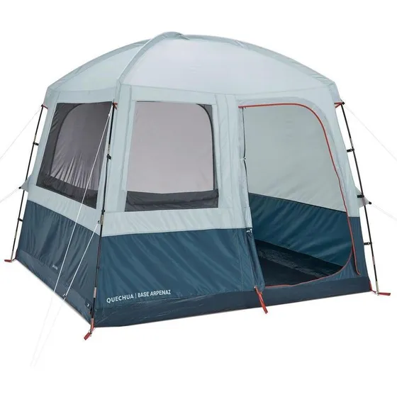 Gazebo De Camping Base Arpenaz 6 Pessoas Cor Verde