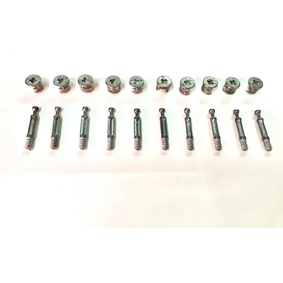 Conjunto Minifix Para Placa 18mm X 25 Unidades 