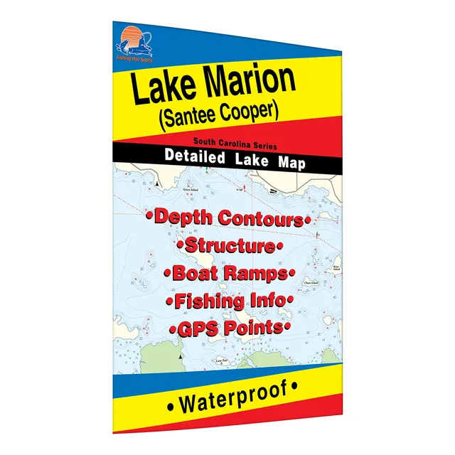 Lago Marion Pesca Mapa (santee Cooper)