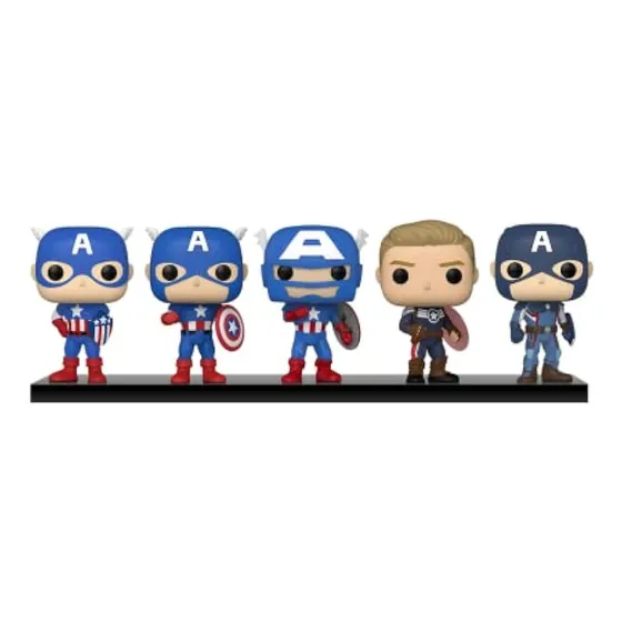 Pop Funko Marvel: Capitán América 5 Pack - Year Of The Shiel
