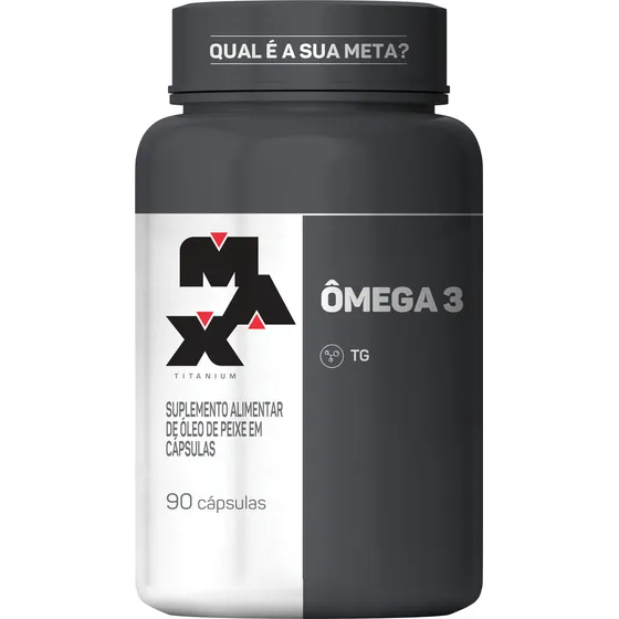 Ômega 3 90 Cápsulas Suplemento Academia Max Titanium