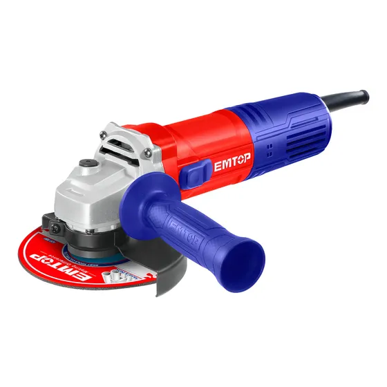 Esmeril Angular De Velocidad Variable 900 W - Emtop Color Rojo y Azul