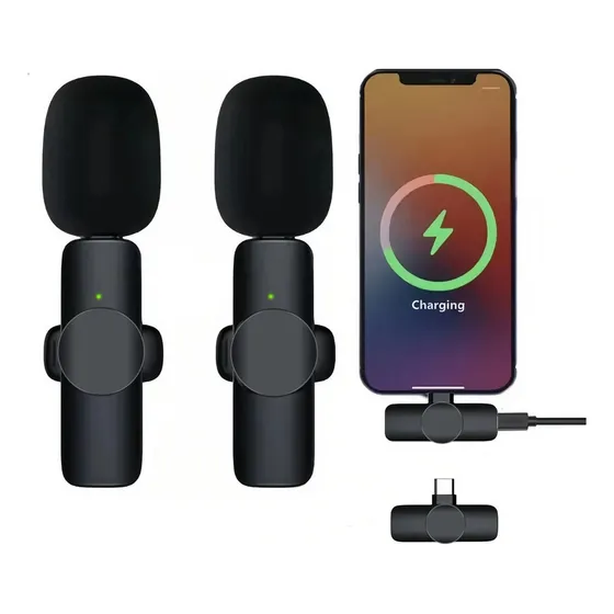 Micrófono Inalámbrico Solapa Lavalier Para iPhone Android