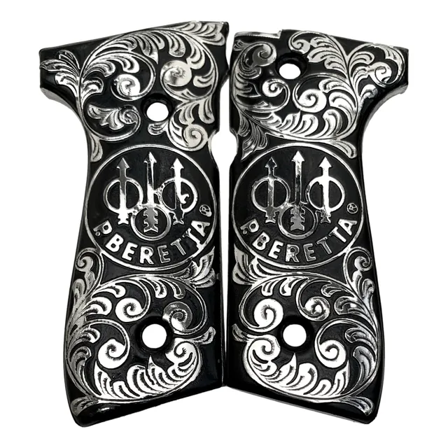 Cachas Prieto Beretta 9mm Modelo 92fs Original 24tx