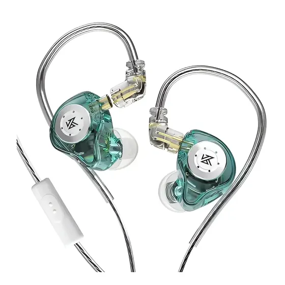 Auriculares in-ear gamer inalámbricos KZ Gamer EDX Pro con Micrófono KZ EDX Pro con Mic verde | Cuotas sin interés
