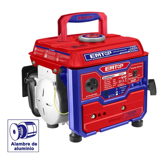 Generador Electrico A Gasolina 800w 2 Tiempos 4l Emtop