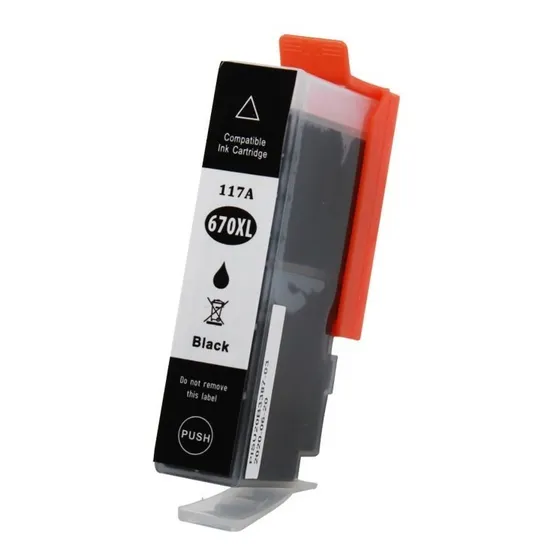 Kit 2 Cartuchos Bk P/ Hp 670xl Advantage 3525 4615 4625 5525