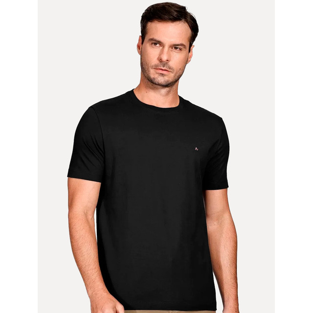 Camiseta Aramis Crewneck Basic Lisa Preta