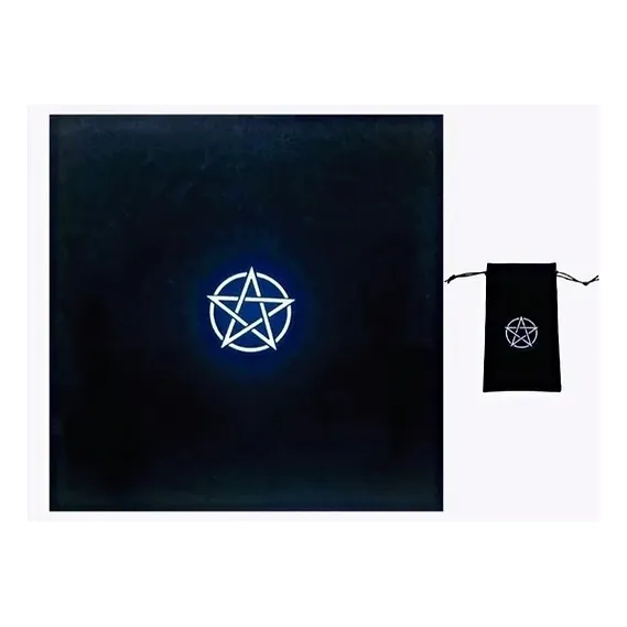 Juego Set Kit Conjunto De Mantel Paño Tarot + Funda Tarot