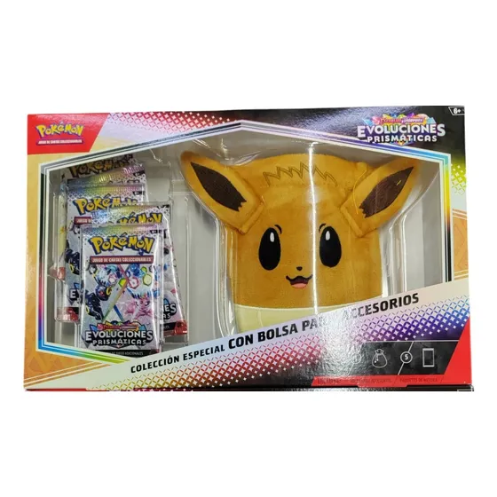 Pokémon Prismatic Evolutions Accessory Pouch Español Promo Evoluciones Prismaticas Coleccion Especial Con Bolsa Para Accesorios