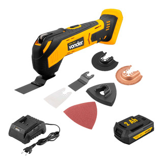Lixadeira Multifunção Oscilante + Bat 2 Ah Carregador Vonder Lixadeira Multifunção Oscilante + Bat 2 Ah Carregador Vonder