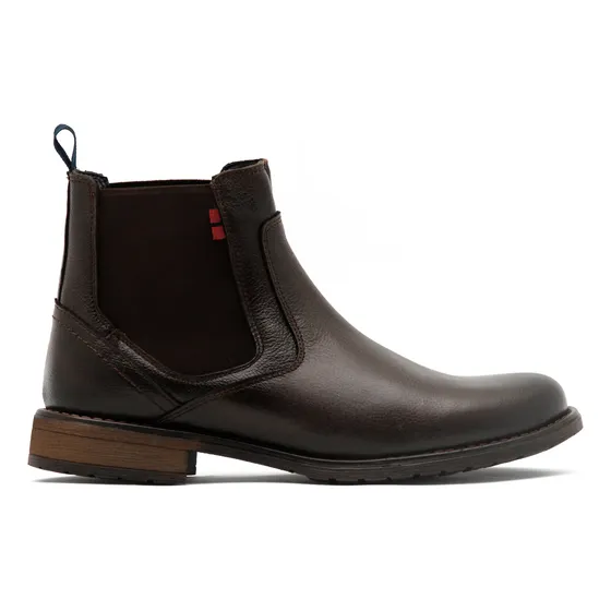 Botas Botin Andrea Men Hombre Cafe Piel Casuales Comodas
