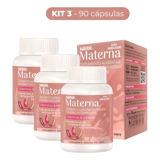 Polivitaminico Gestante Materna Nestle Original 90 Comprims