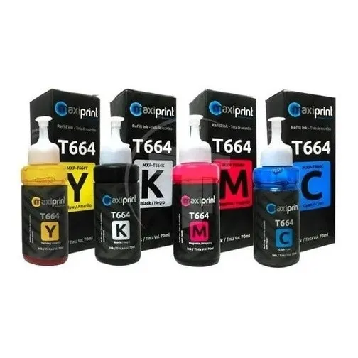 Pack De 4 Tinta Epson T664 Serie L100/ L200/ L210/ L355/ 