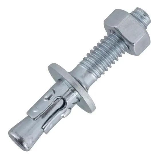 Perno Anclaje De Cuña De 3/4 X 5 1/2 Zincado - Pack De 10 Un