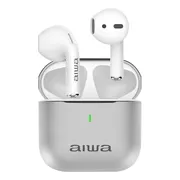 Audífonos Bluetooth Inalámbricos Aiwa Funcion Tws Awtwsg100m Color Blanco