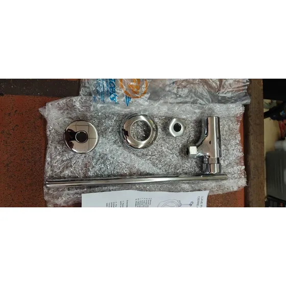 Valvula/ Llave Push Botton F.p. 100% Bronce Cromado Urinario