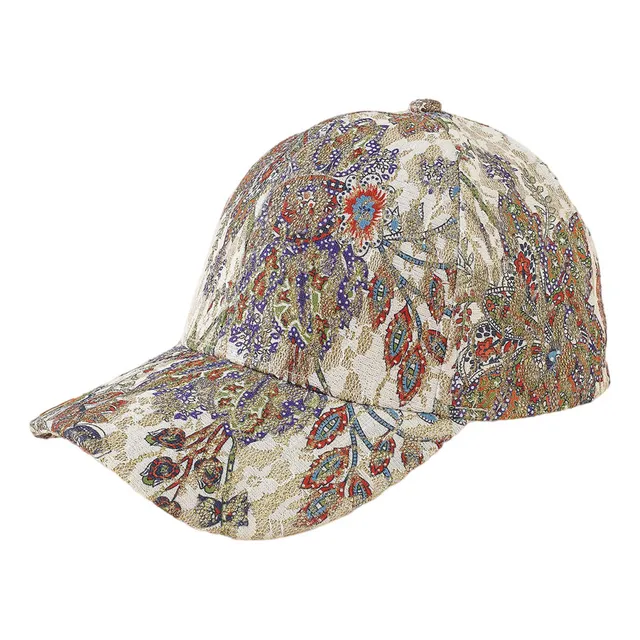 Aaa (a) Gorra Deportiva Ajustable Con Forma De Flor Bordada