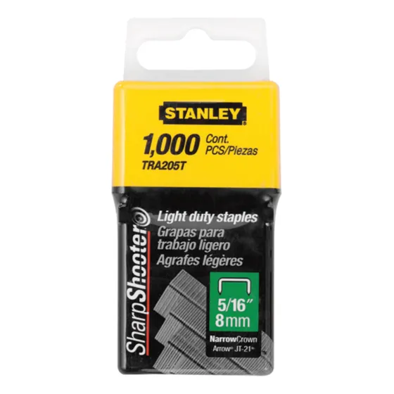 Grapas Stanley Tra205t 5/16  Para Uso Ligero