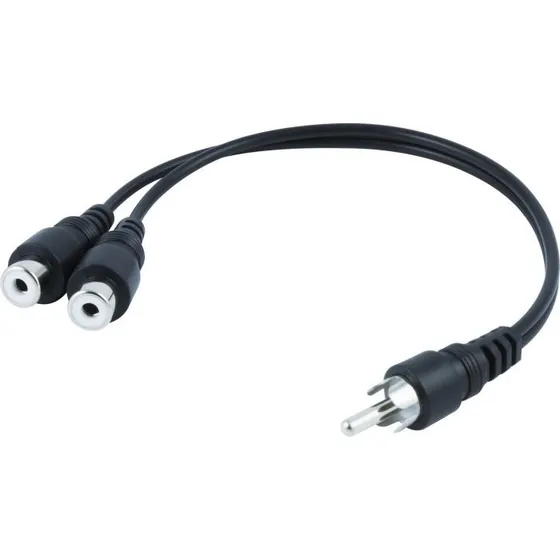 Cable Adaptador Rca Macho A Doble Rca Hembra