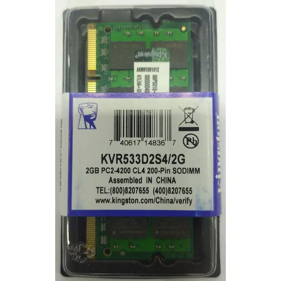 Memoria Ram Ddr2 2gb 4200/533 Laptop