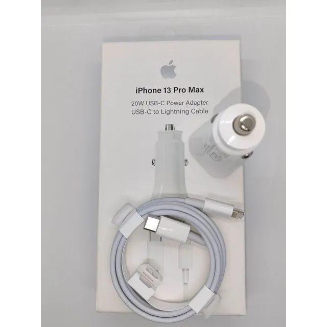 Cargador De Carro iPhone 20w Con Cable Lighting-tipo C