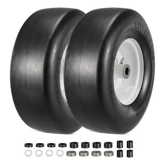Maxauto Neumatico Rueda Plana Para Cortacesped Cubo Centrado