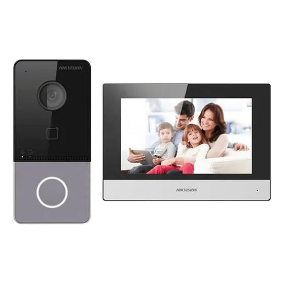 Kit de videoportero inalámbrico Hikvision Ip DS-Kis603-P